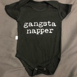 Gangsta Rapper Baby Boy Girl size 0-6m onesie